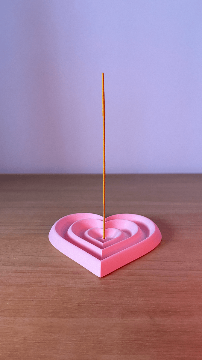Ondo Incense Holder – Heart For Valentine’s Day - OzFDM