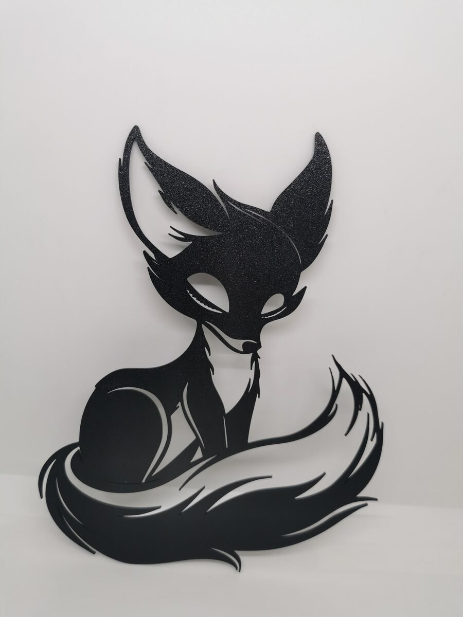2d Cute Fox Wall Art