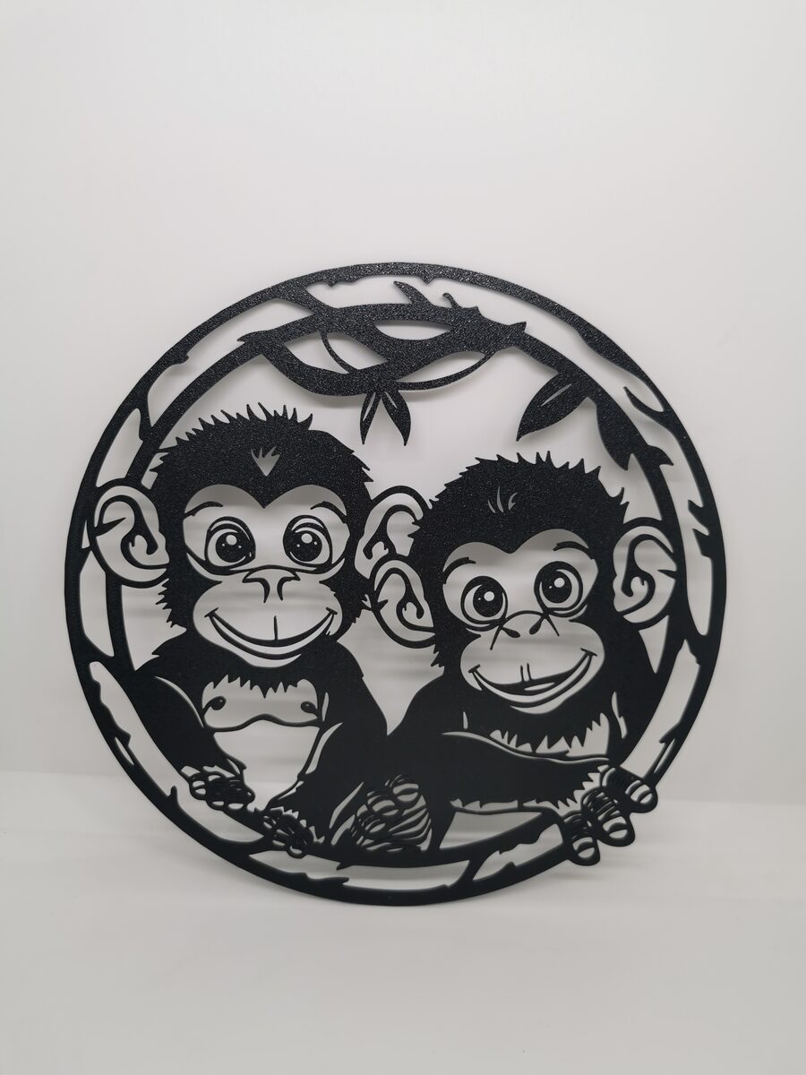 2d Baby Monkeys Wall Art