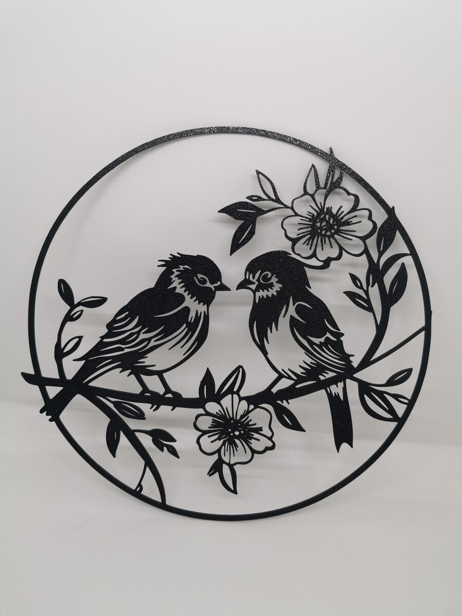 2d Birds With Flowers Wall Art - OzFDM