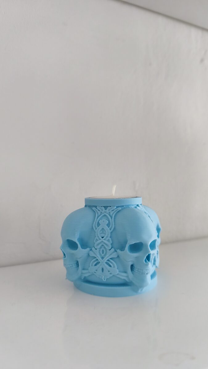 Skull Candle Holder