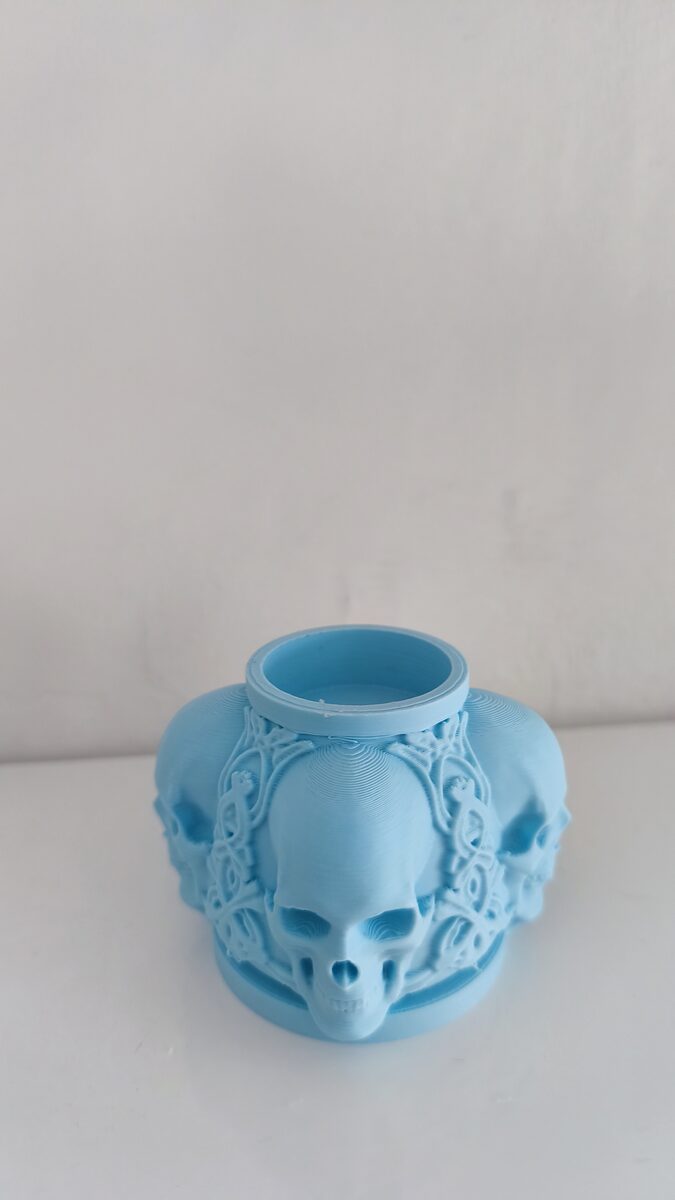 Skull Candle Holder