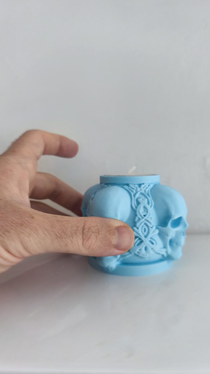 Skull Candle Holder