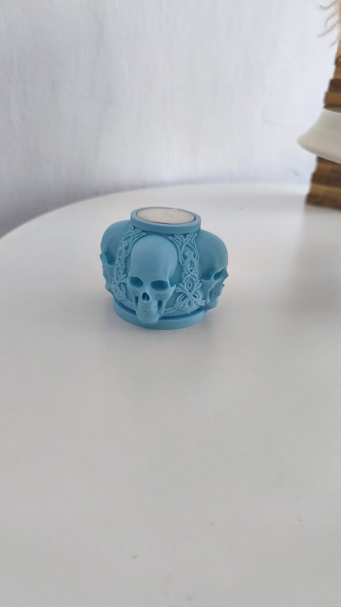 Skull Candle Holder