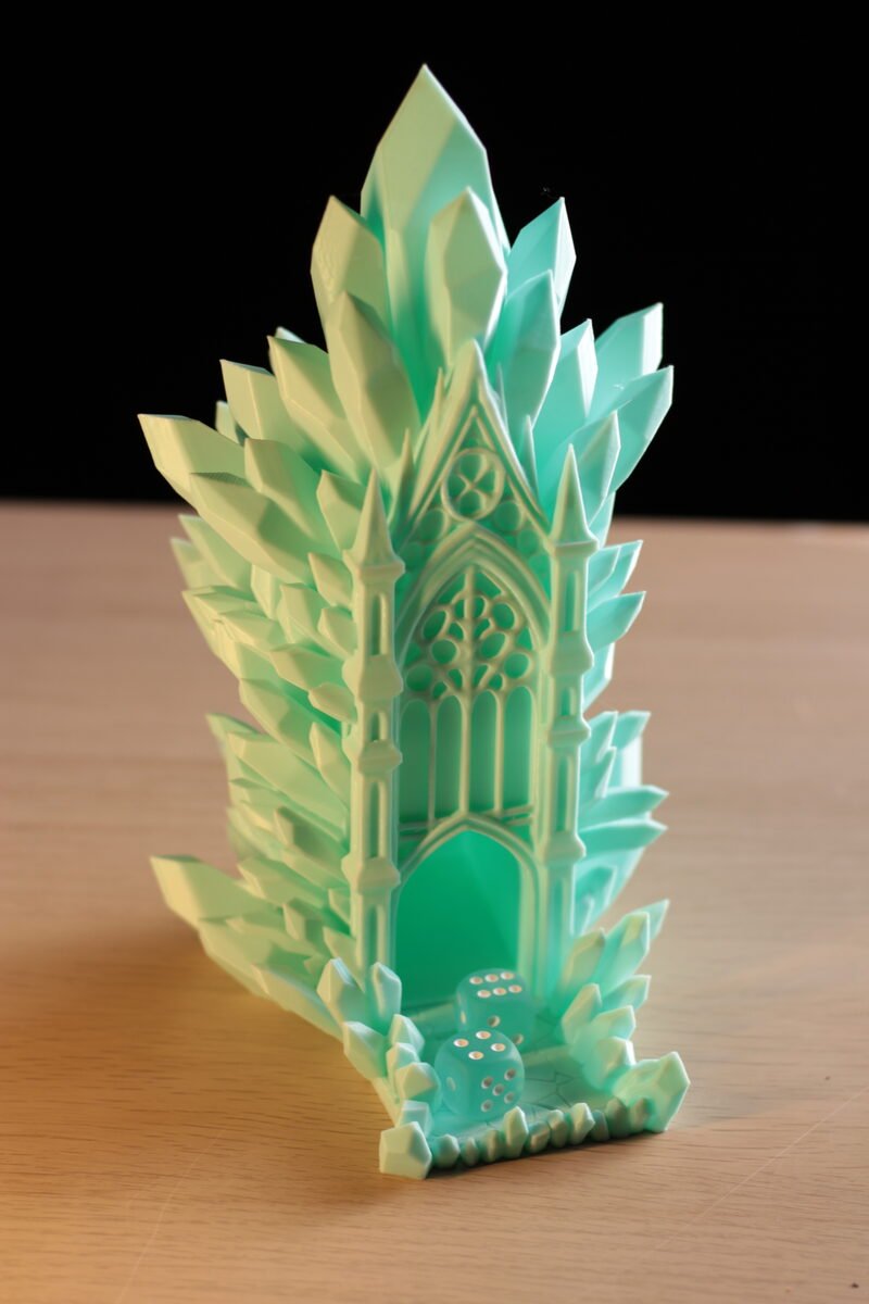 Crystal dice tower - OzFDM