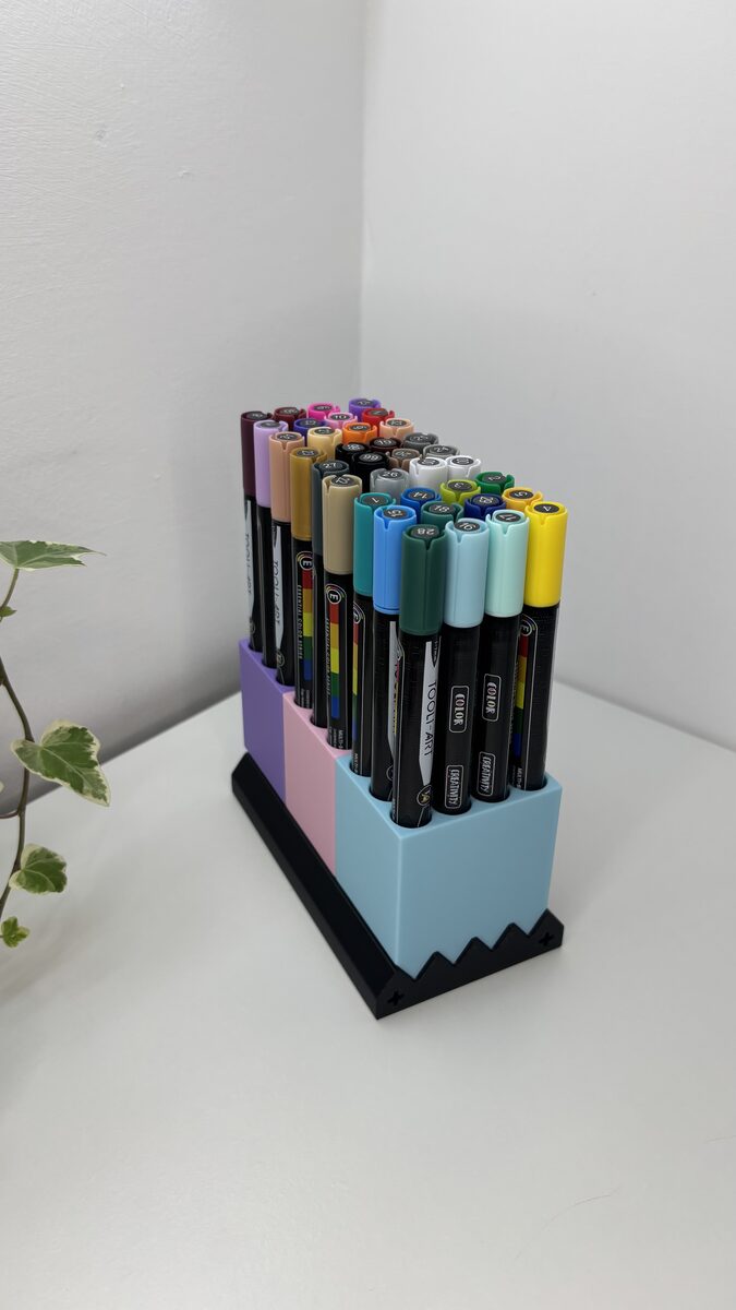 Modular & Customizable Desk Markers/pens Organizer