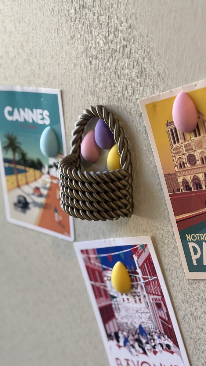 Easter Basket & Eggs Fridge Magnets