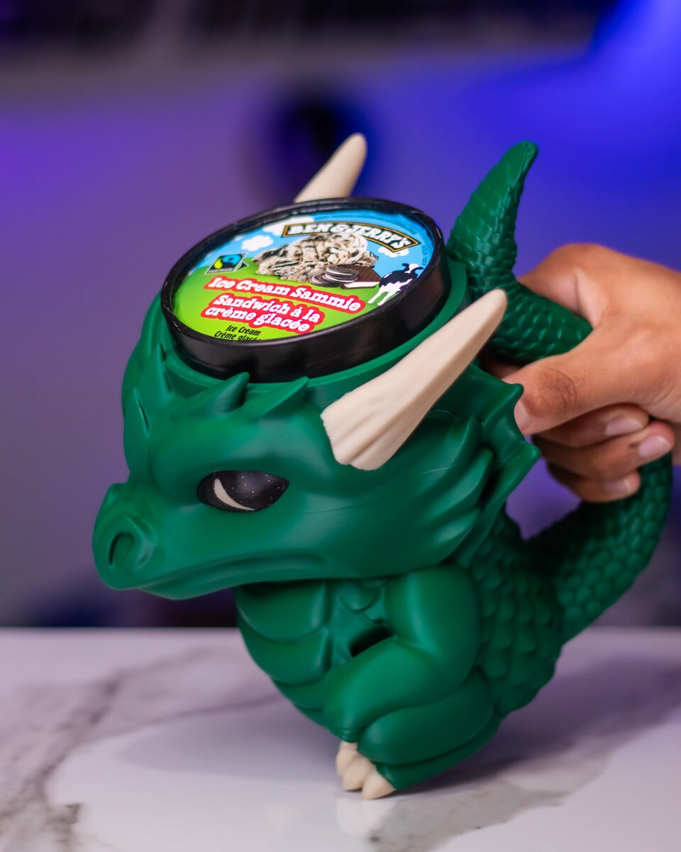 Dragon Ice Cream Holder - OzFDM
