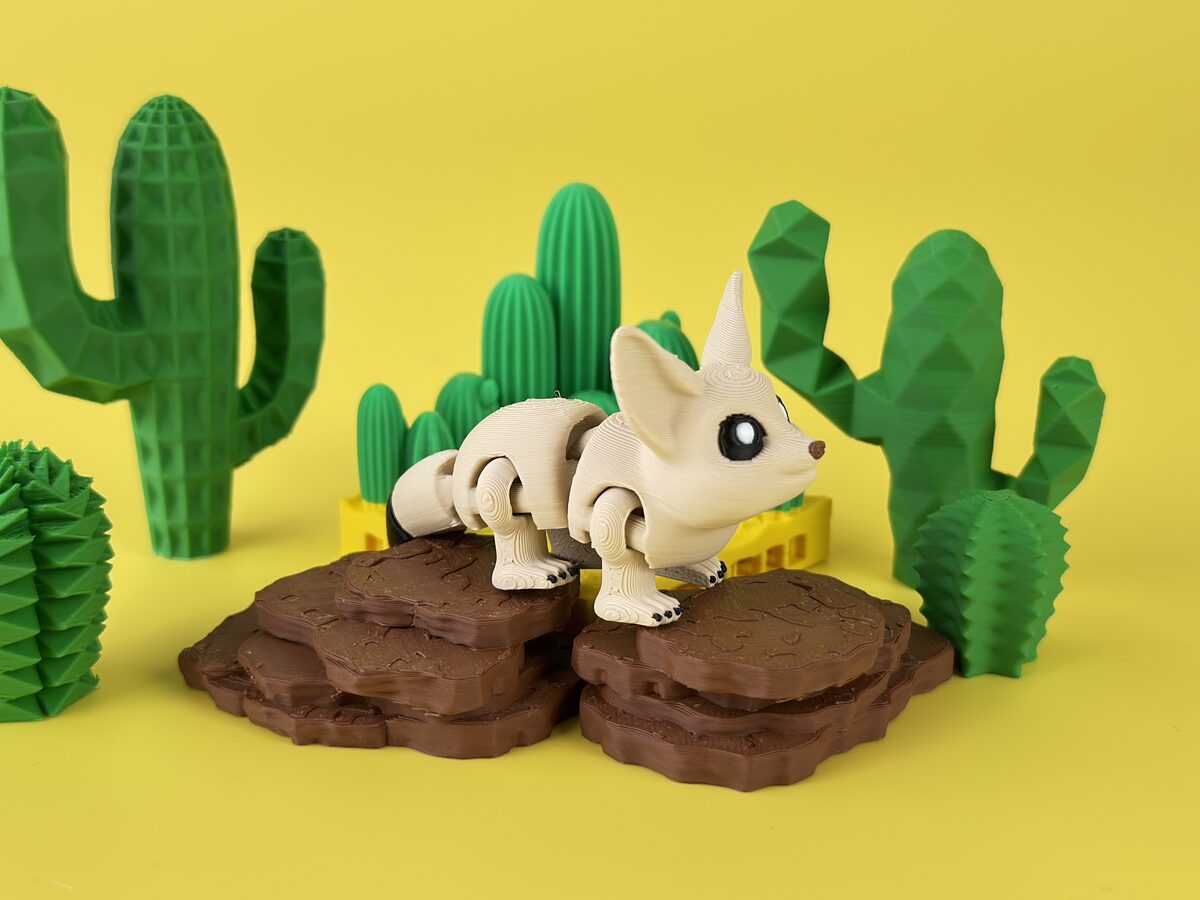 Desert Fennec Fox - Articulated Flexi Figure - OzFDM
