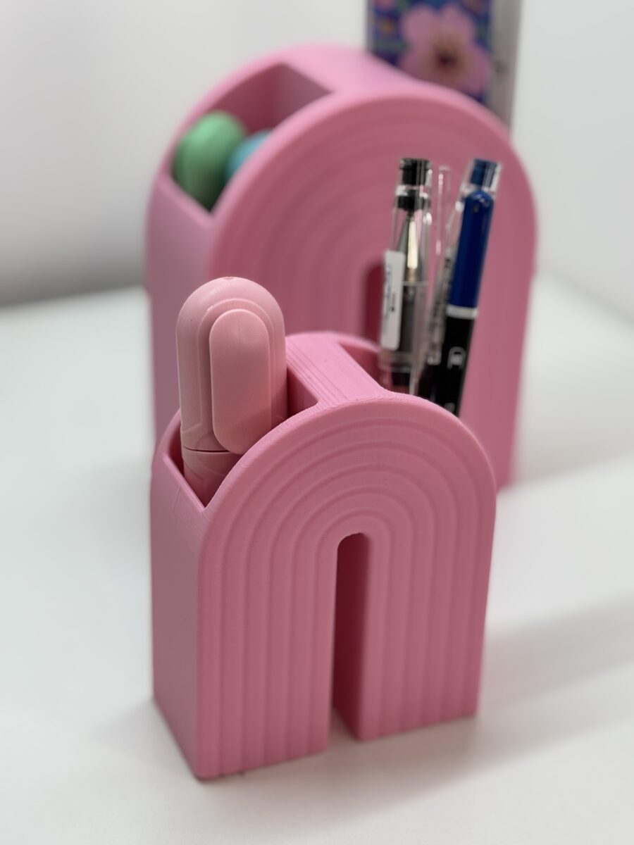 Rainbow Bookend Organizer – Book Holder With Built-in Storage For Pens, Bookmarks & More