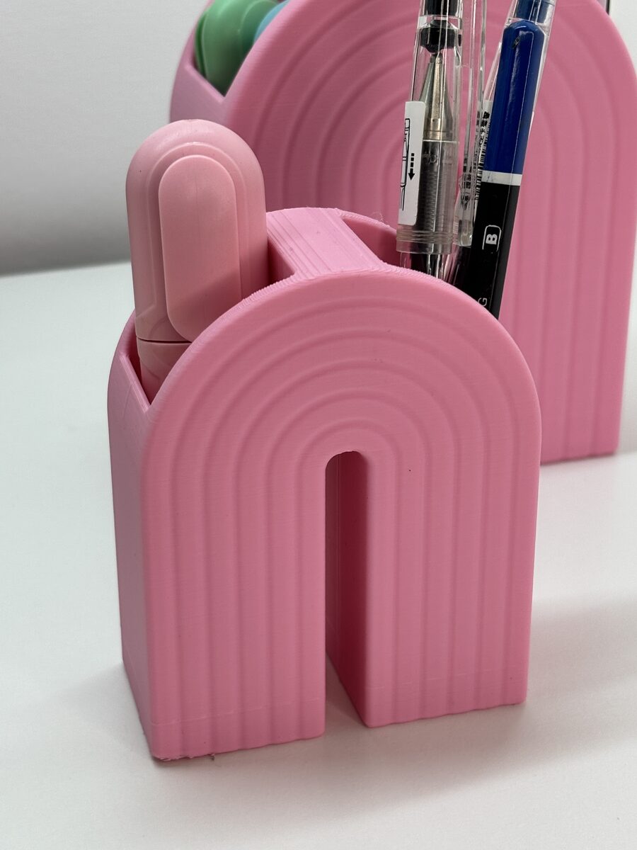 Rainbow Bookend Organizer – Book Holder With Built-in Storage For Pens, Bookmarks & More