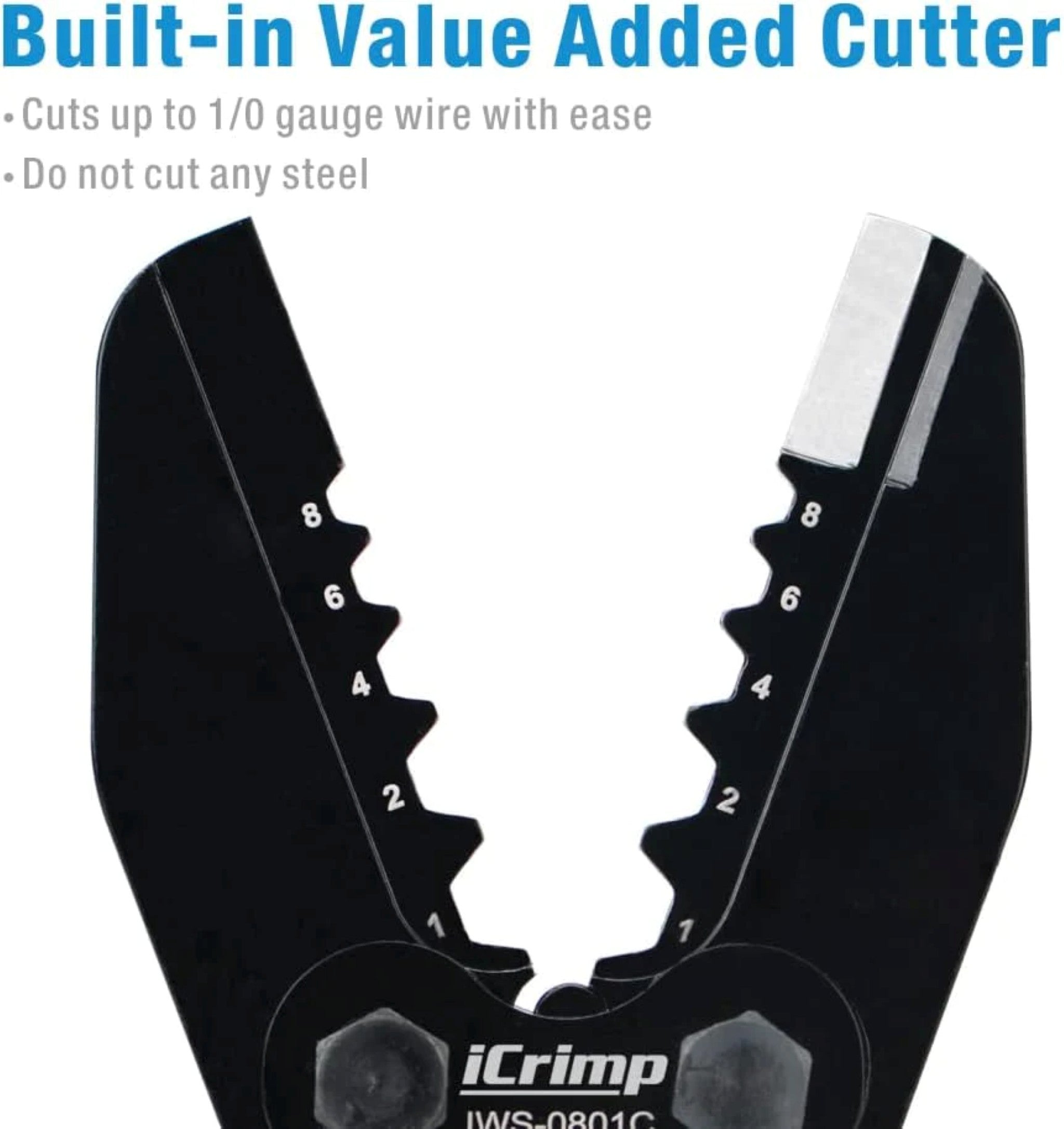 Iwiss IWS-0801C Heavy Duty Copper Lug Crimping Tool