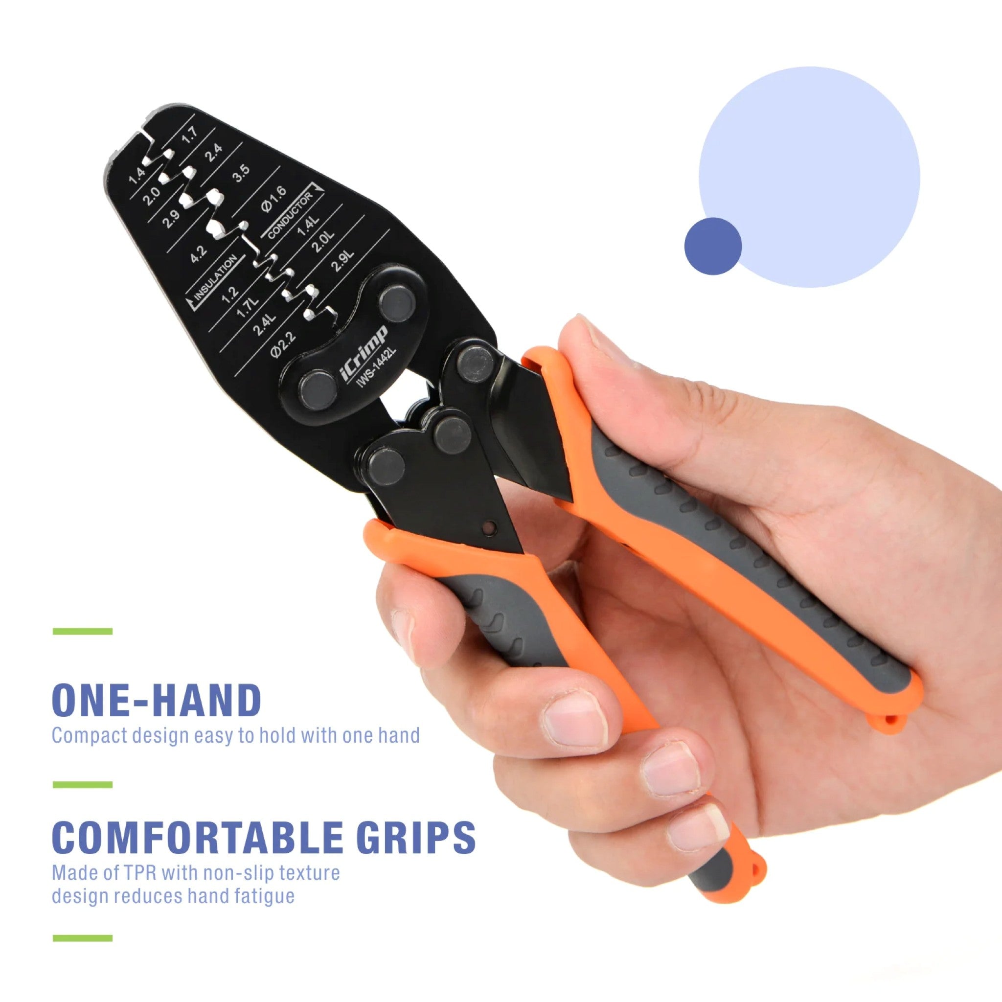 Iwiss IWS-1442L Micro Connector Crimping Tool