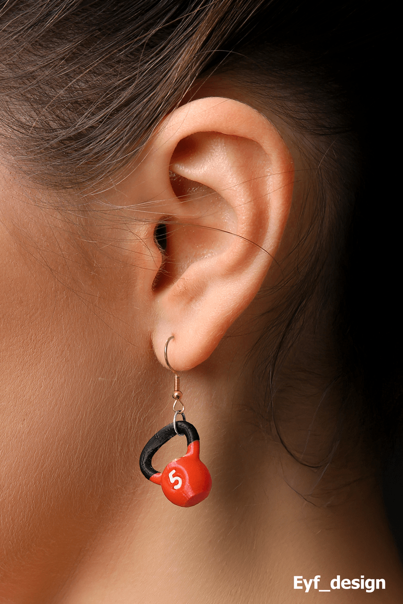Kettlebell Earring - OzFDM