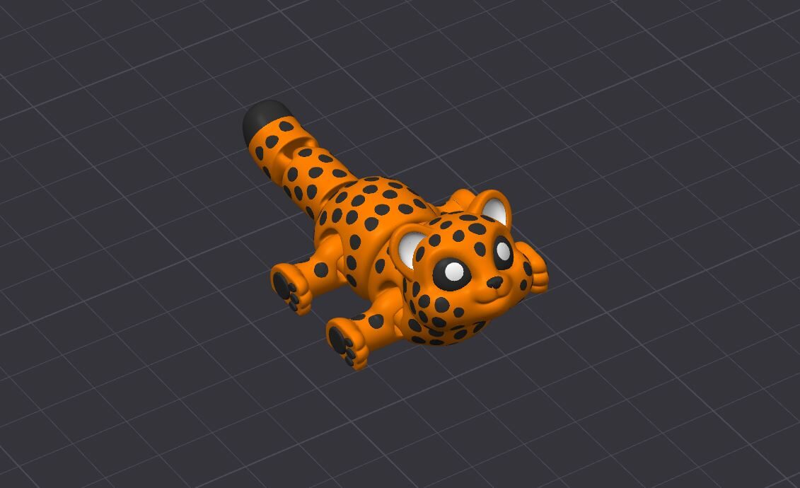 Leopard - Articulated Keychain Figure