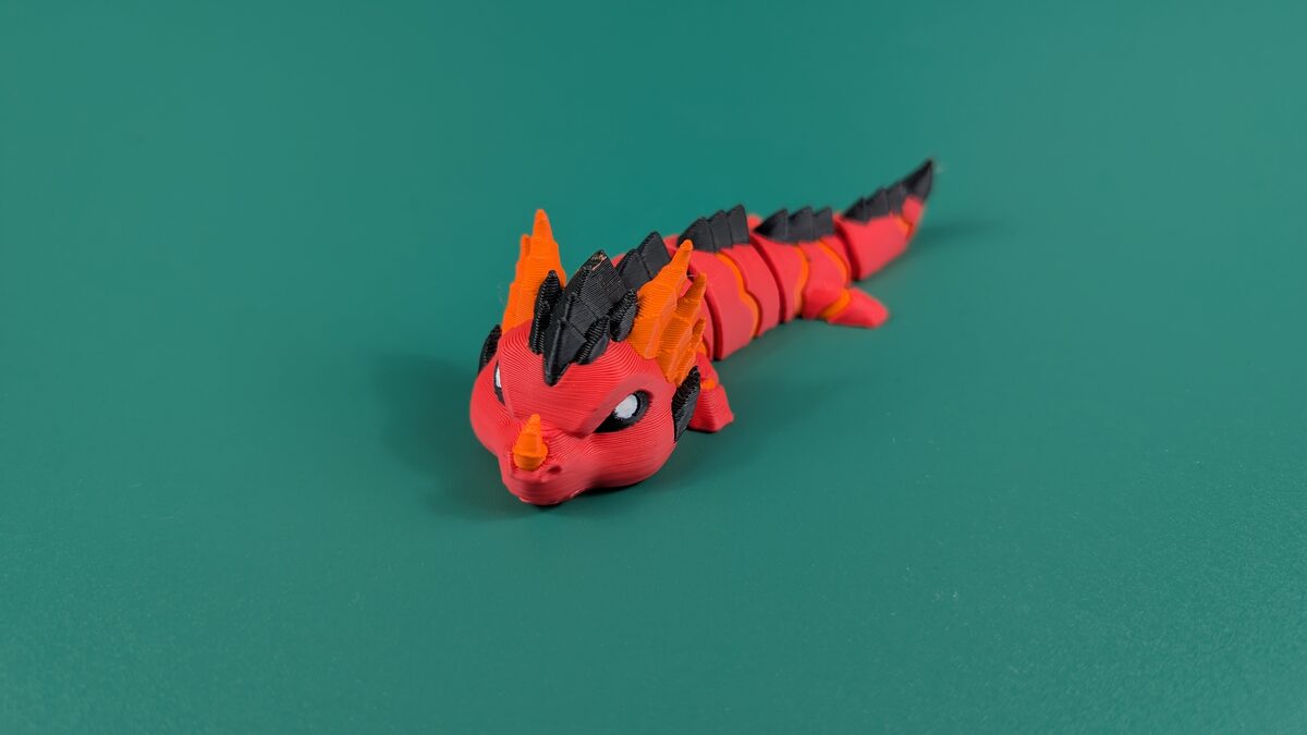 Magma Dragon - Articulated Keychain Figure