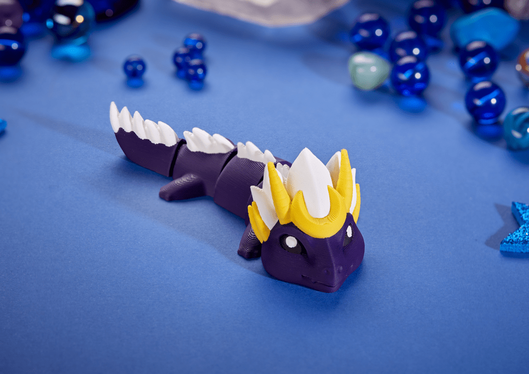 Moon Dragon - Articulated Keychain Figure - OzFDM