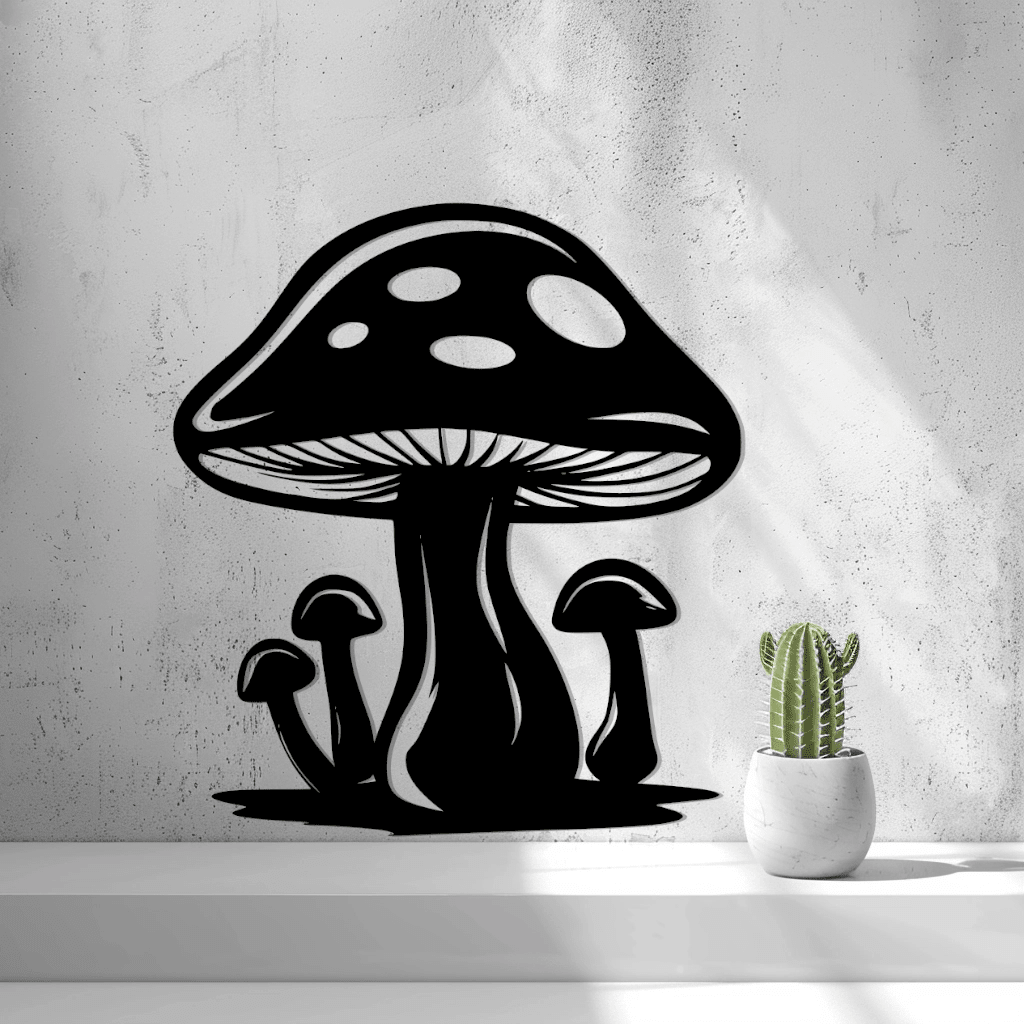 2d Mushroom Wall Art - OzFDM
