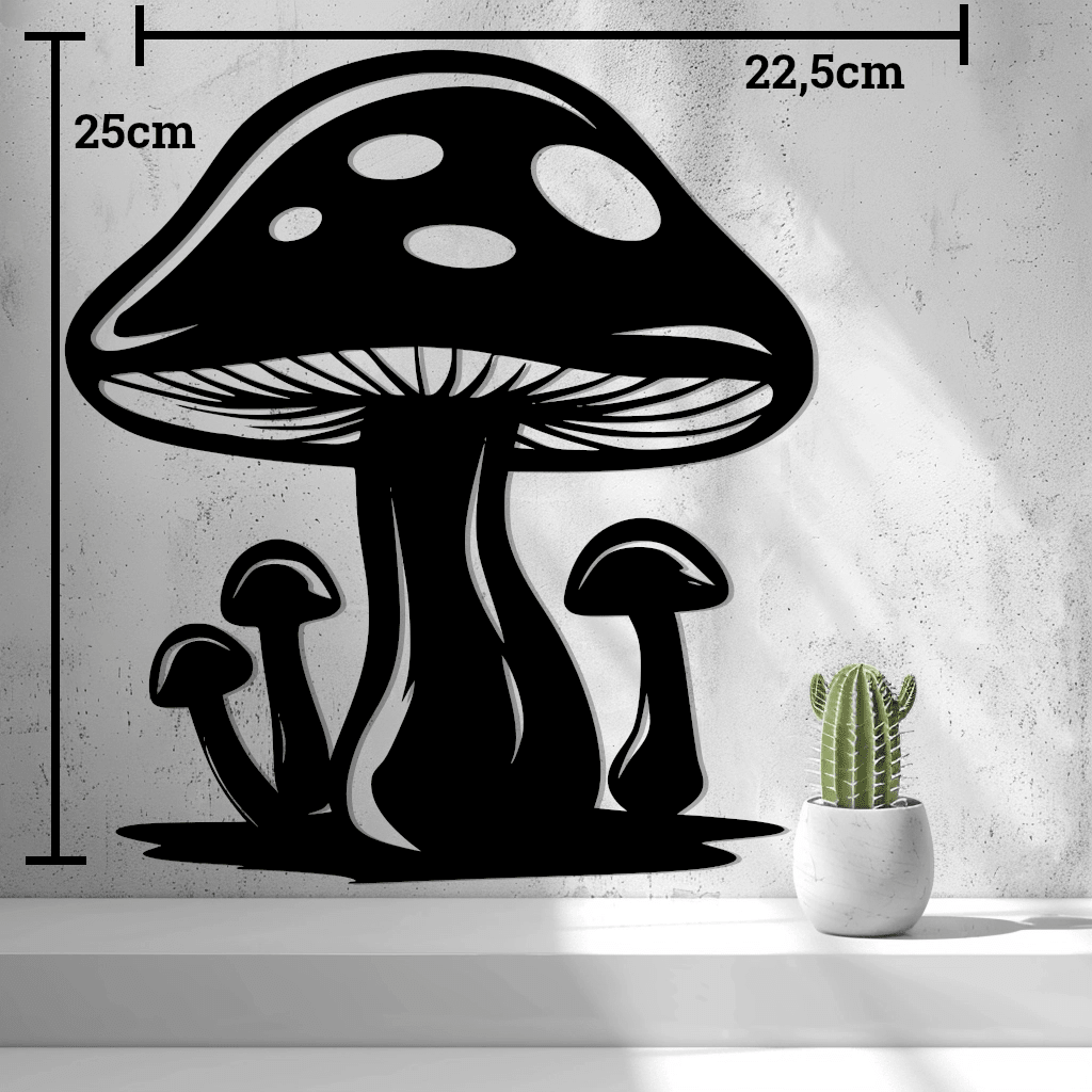 2d Mushroom Wall Art - OzFDM