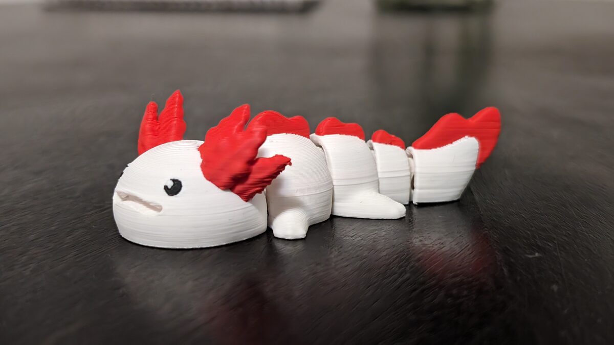 Axolotl Articulated Figure Keychain