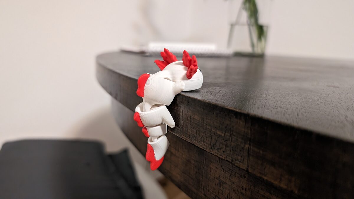 Axolotl Articulated Figure Keychain - OzFDM