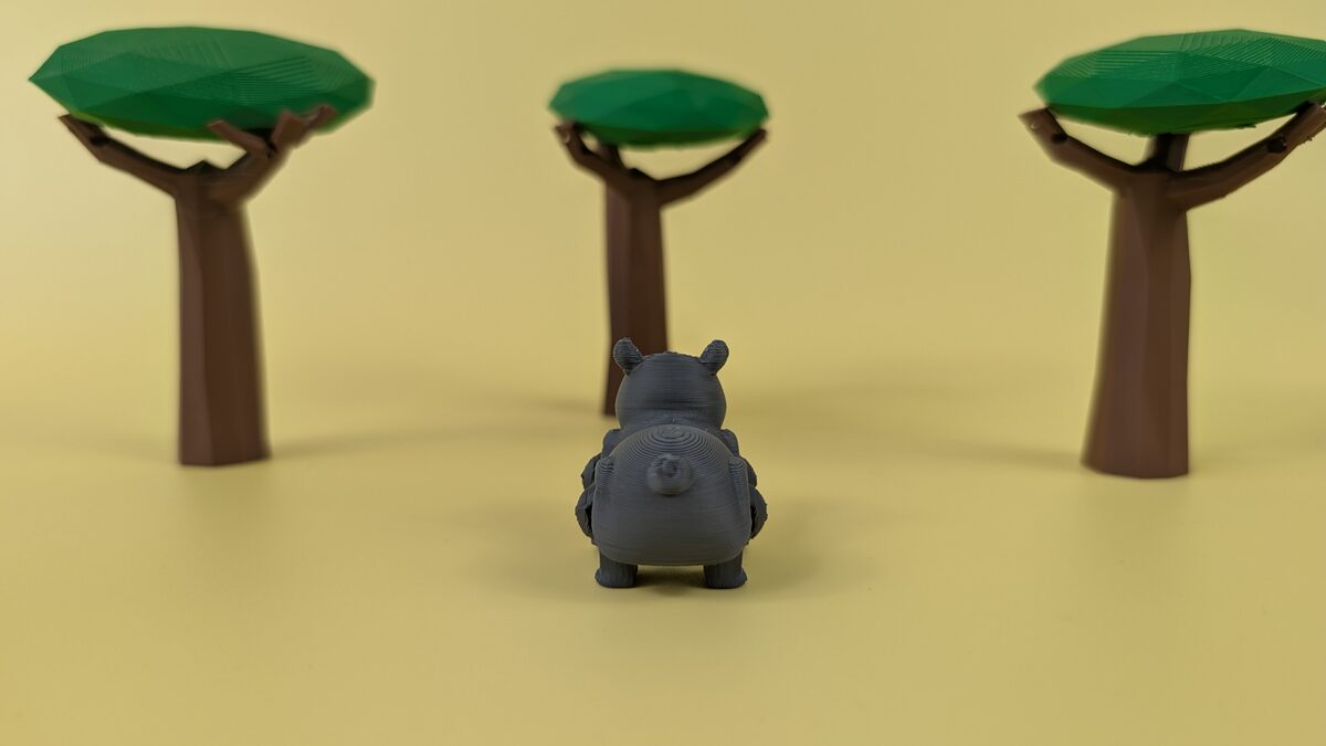 Hippo - Articulated Keychain Figure