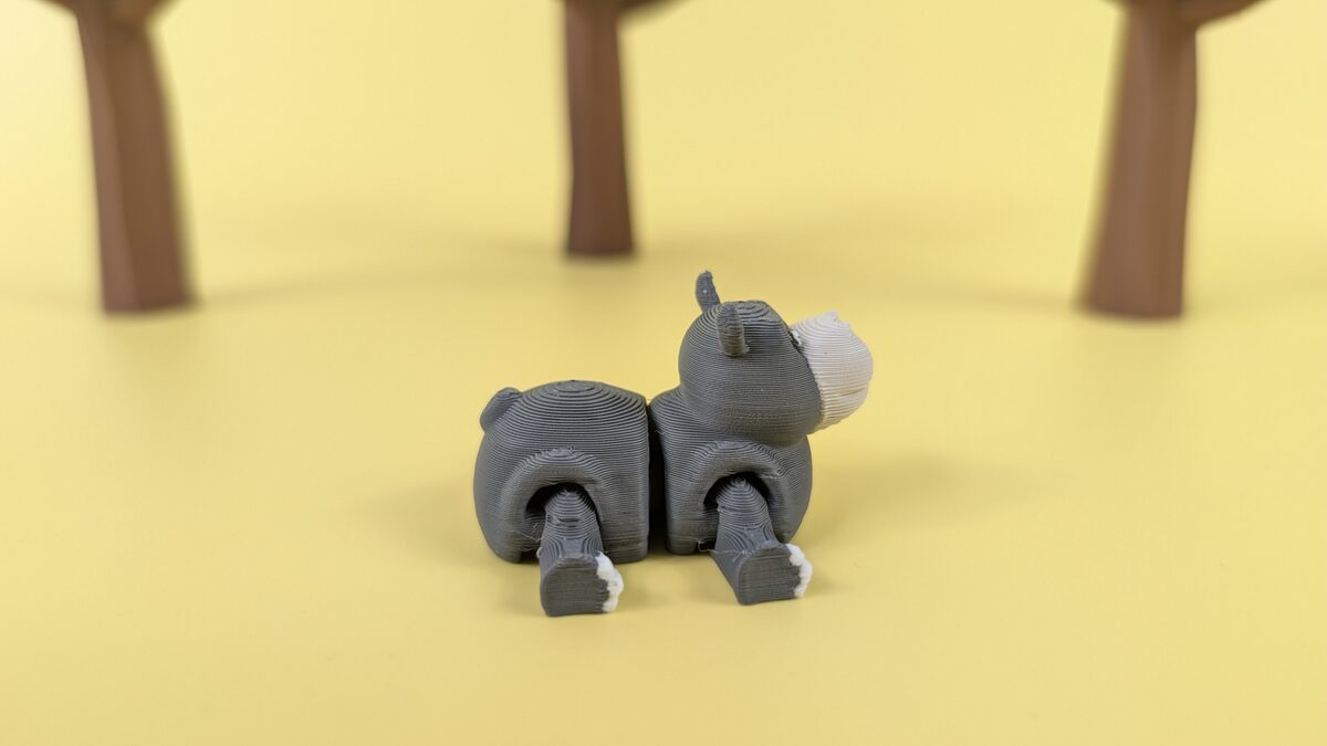 Hippo - Articulated Keychain Figure