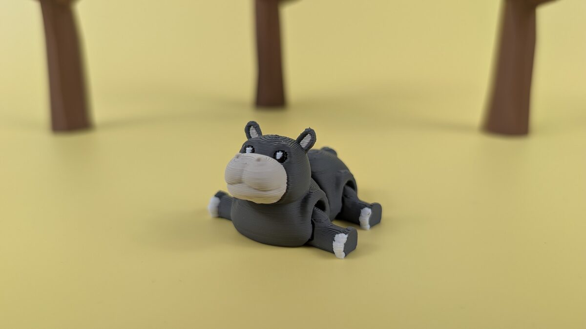 Hippo - Articulated Keychain Figure