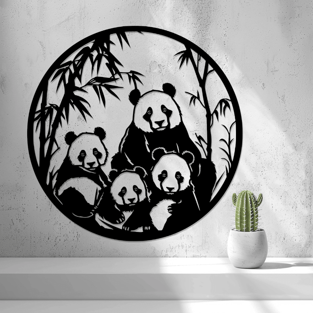 2d Pandas Wall Art - OzFDM