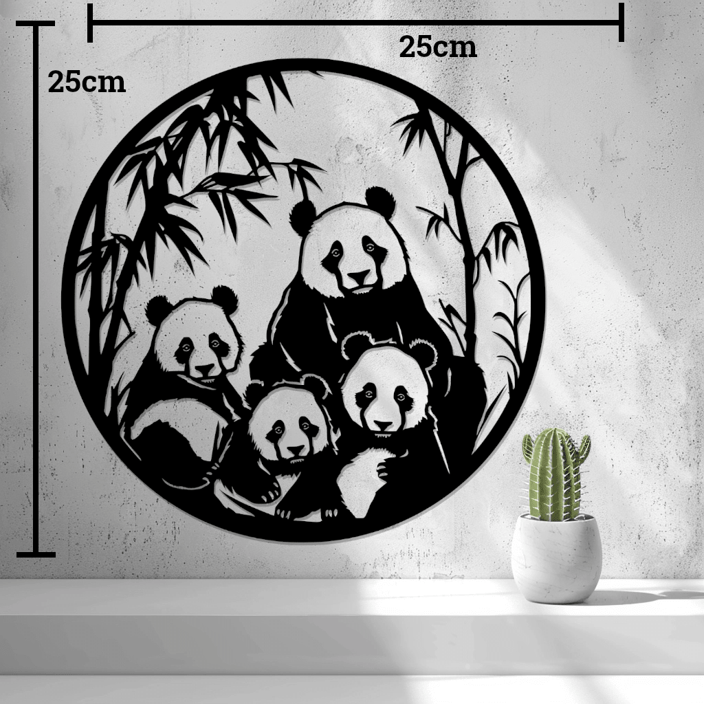2d Pandas Wall Art - OzFDM