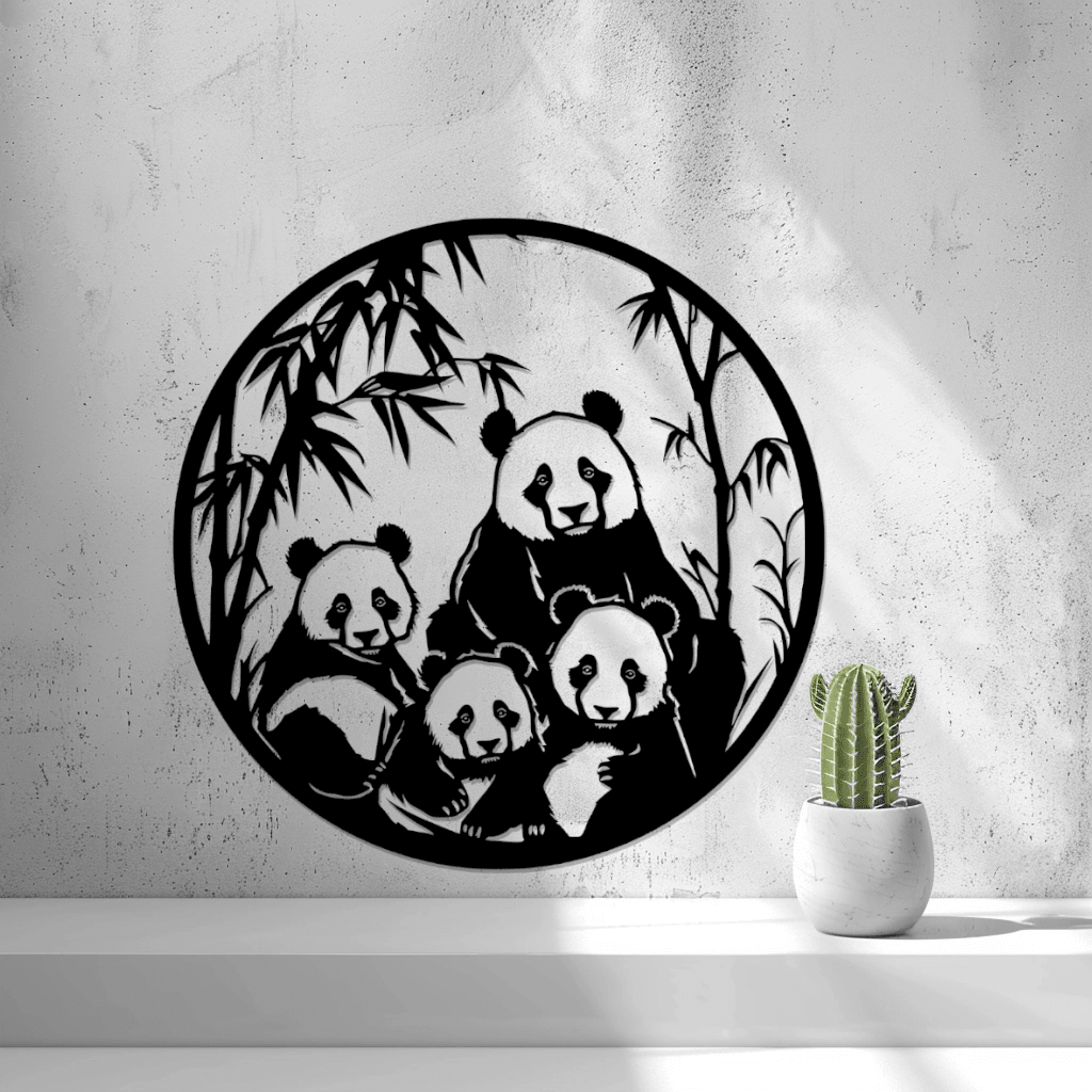2d Pandas Wall Art - OzFDM