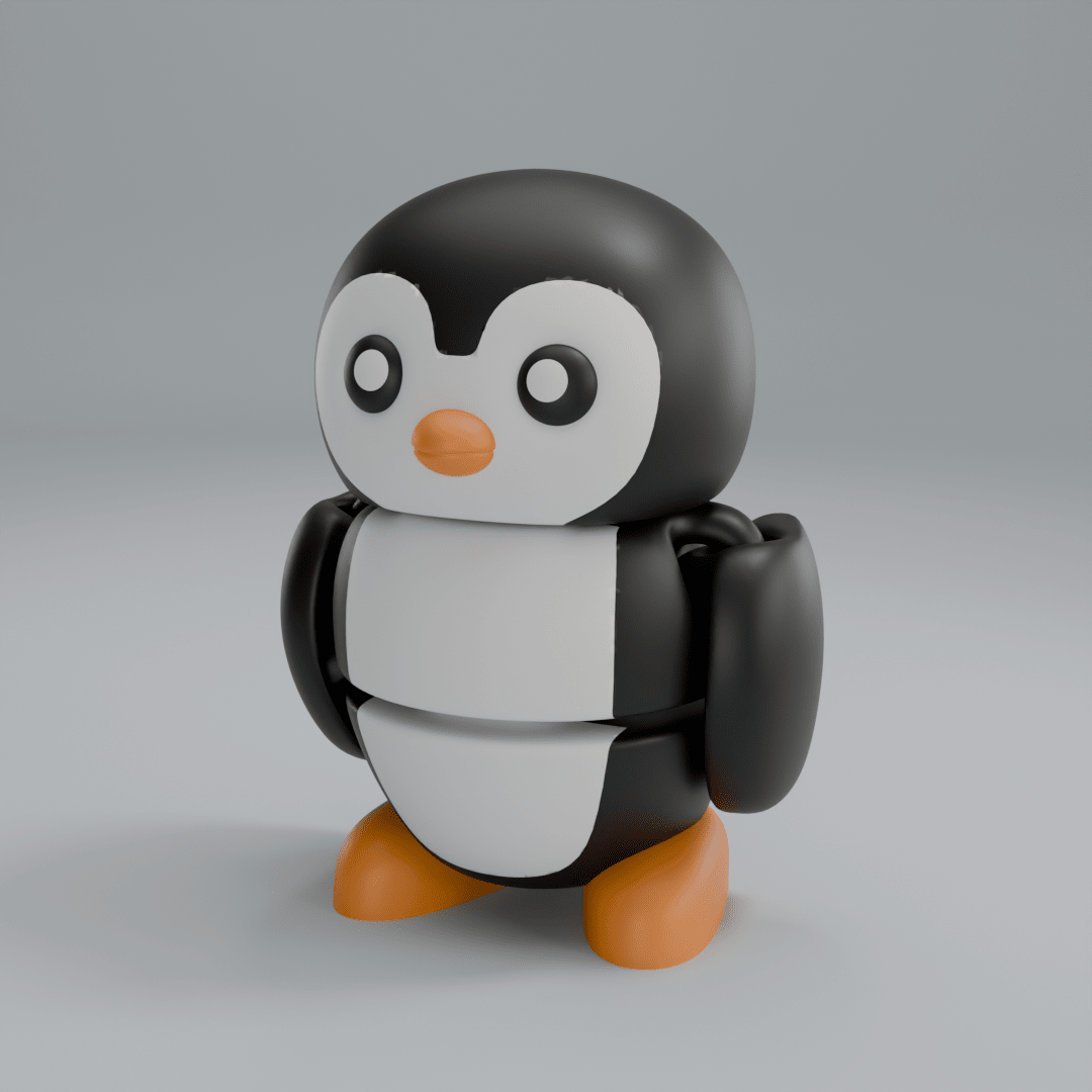 Penguin - Articulated Figure Keychain - OzFDM