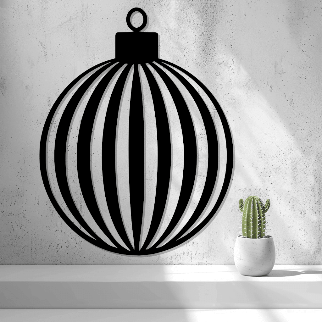 2d Christmas Tree Ball Wall Art/window Art - OzFDM