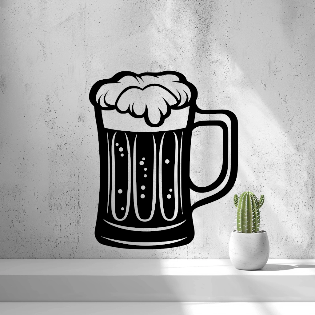 2D Beer Wall Art