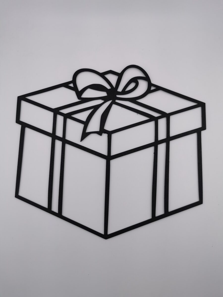 2d Christmas Present Wall Art/window Art
