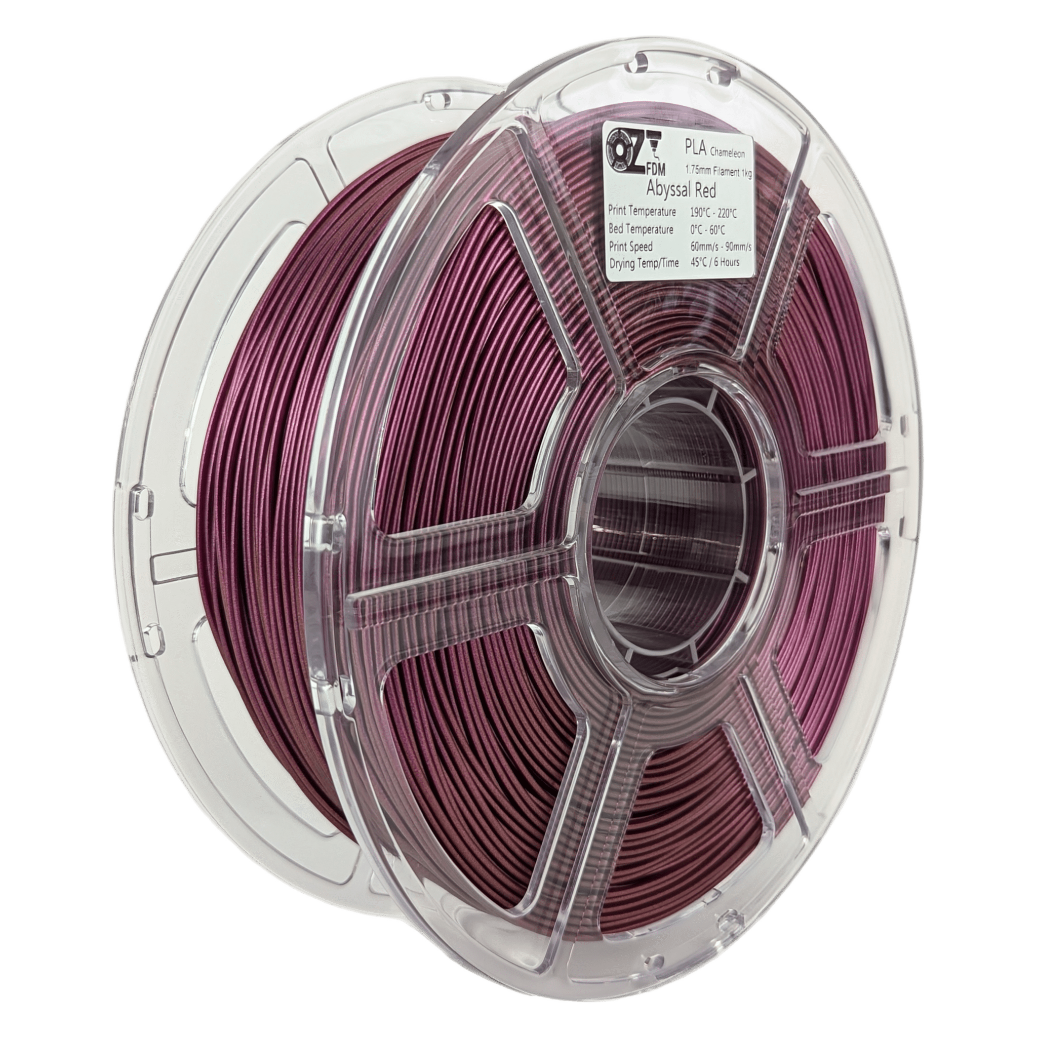 OzFDM PLA Chameleon 3D Printing Filament 1.75mm 1KG - OzFDM