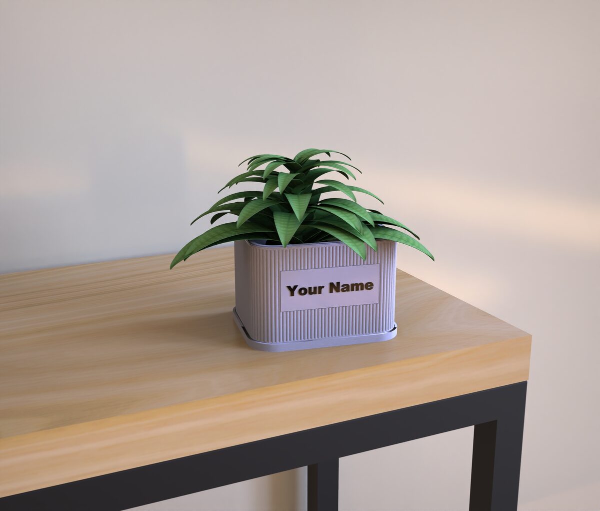 Minimal Planter With Name Label - OzFDM