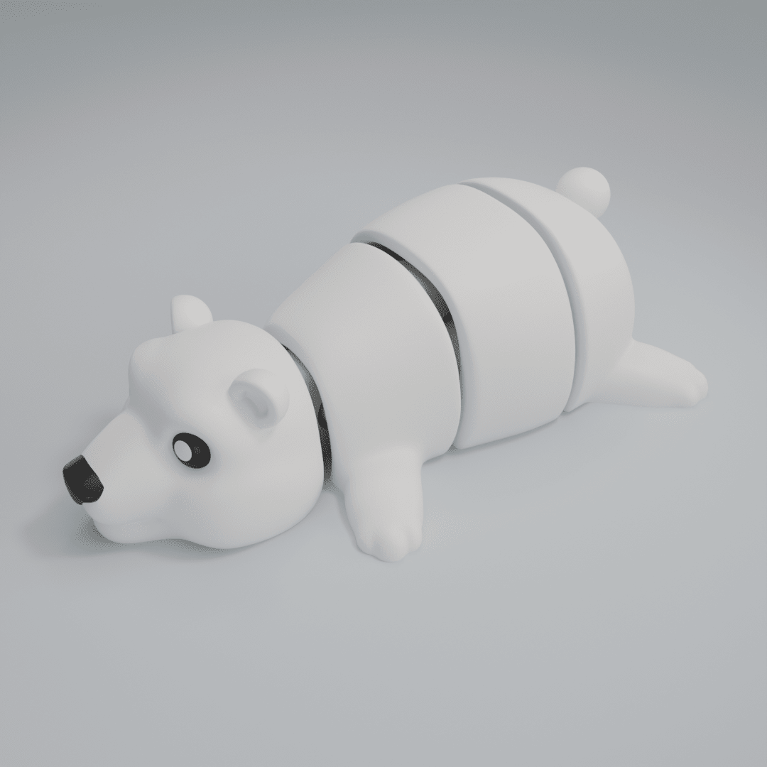 Polar Bear - Articulated Keychain Figure - OzFDM