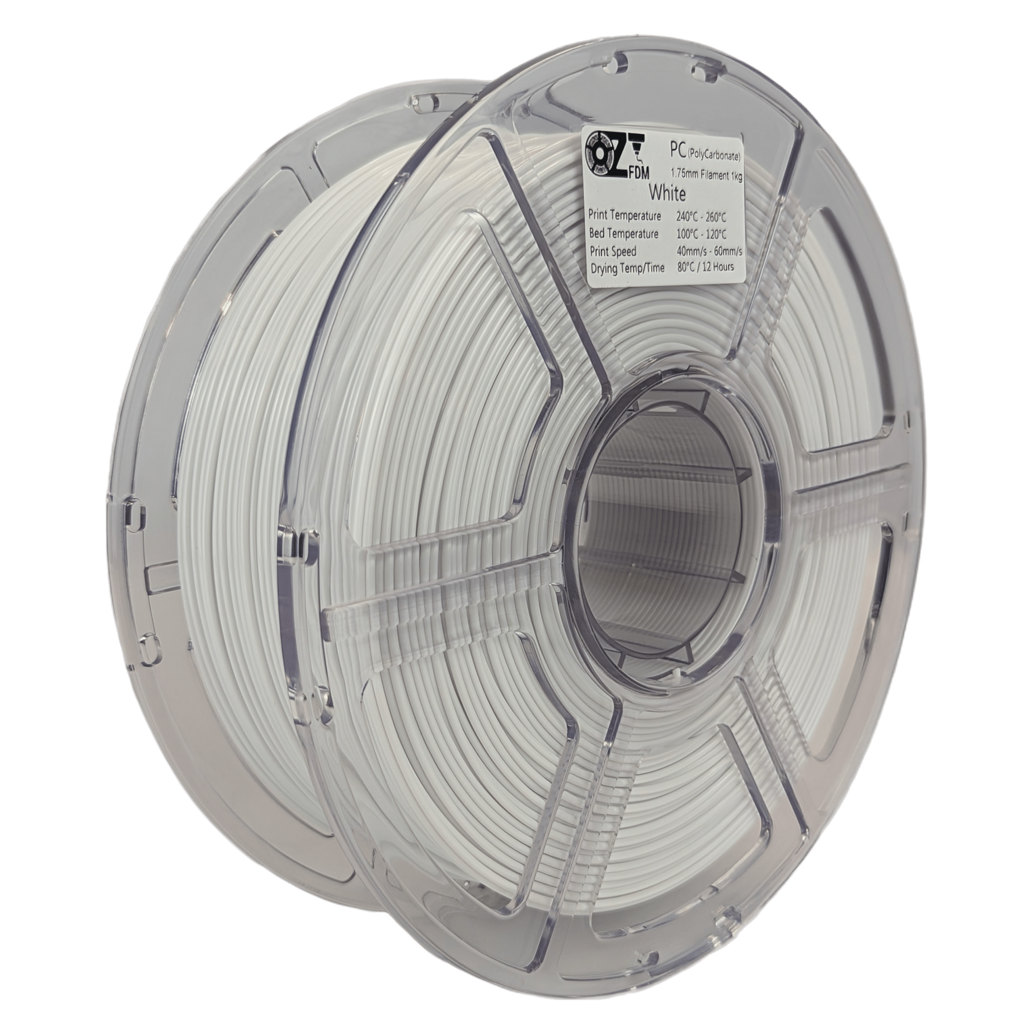 OzFDM PC (PolyCarbonate) 3D Printing Filament 1.75mm 1KG - OzFDM