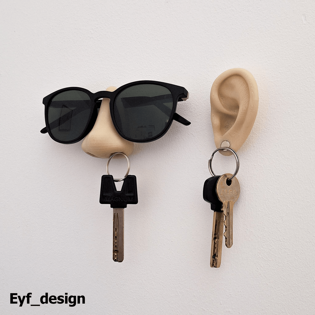Nose And Ear - Keys And Glasses Holder - OzFDM
