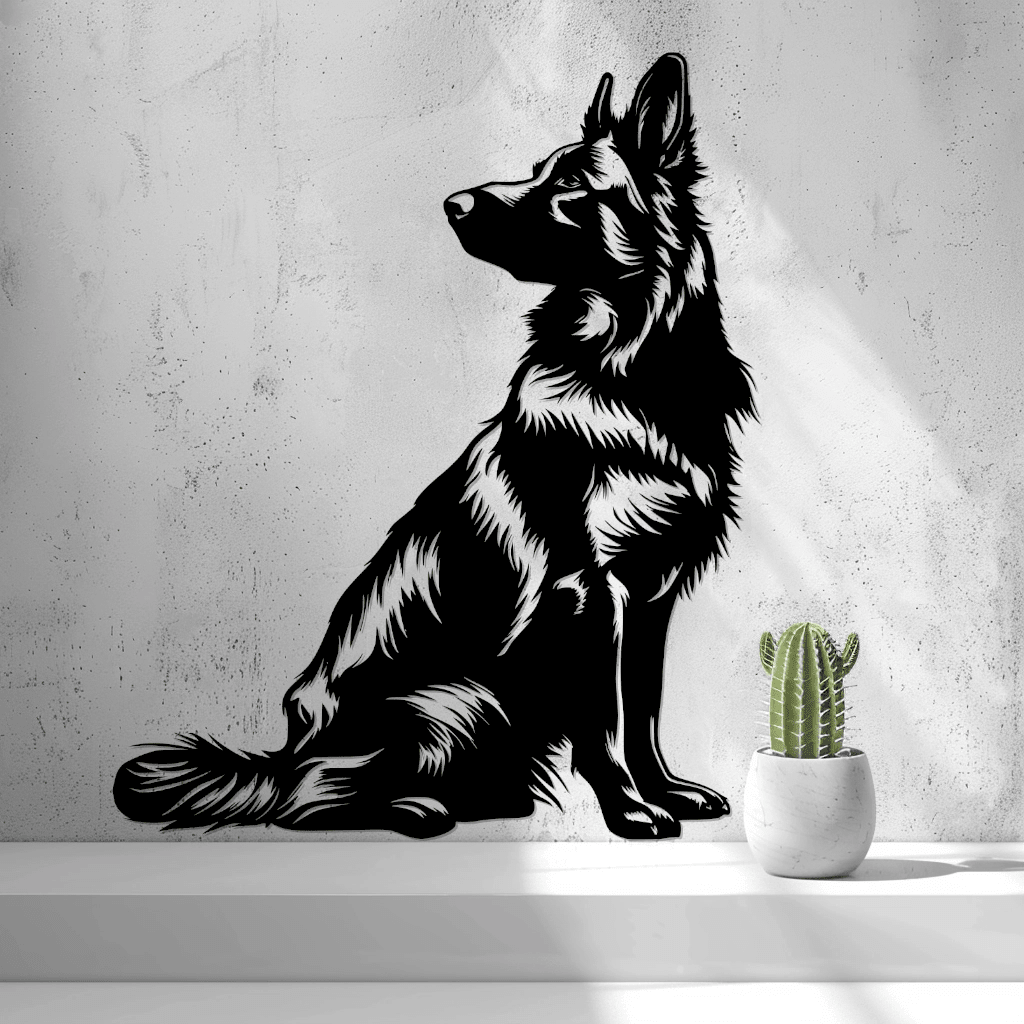 2d German Shepherd (Sheepdog) Wall Art - OzFDM