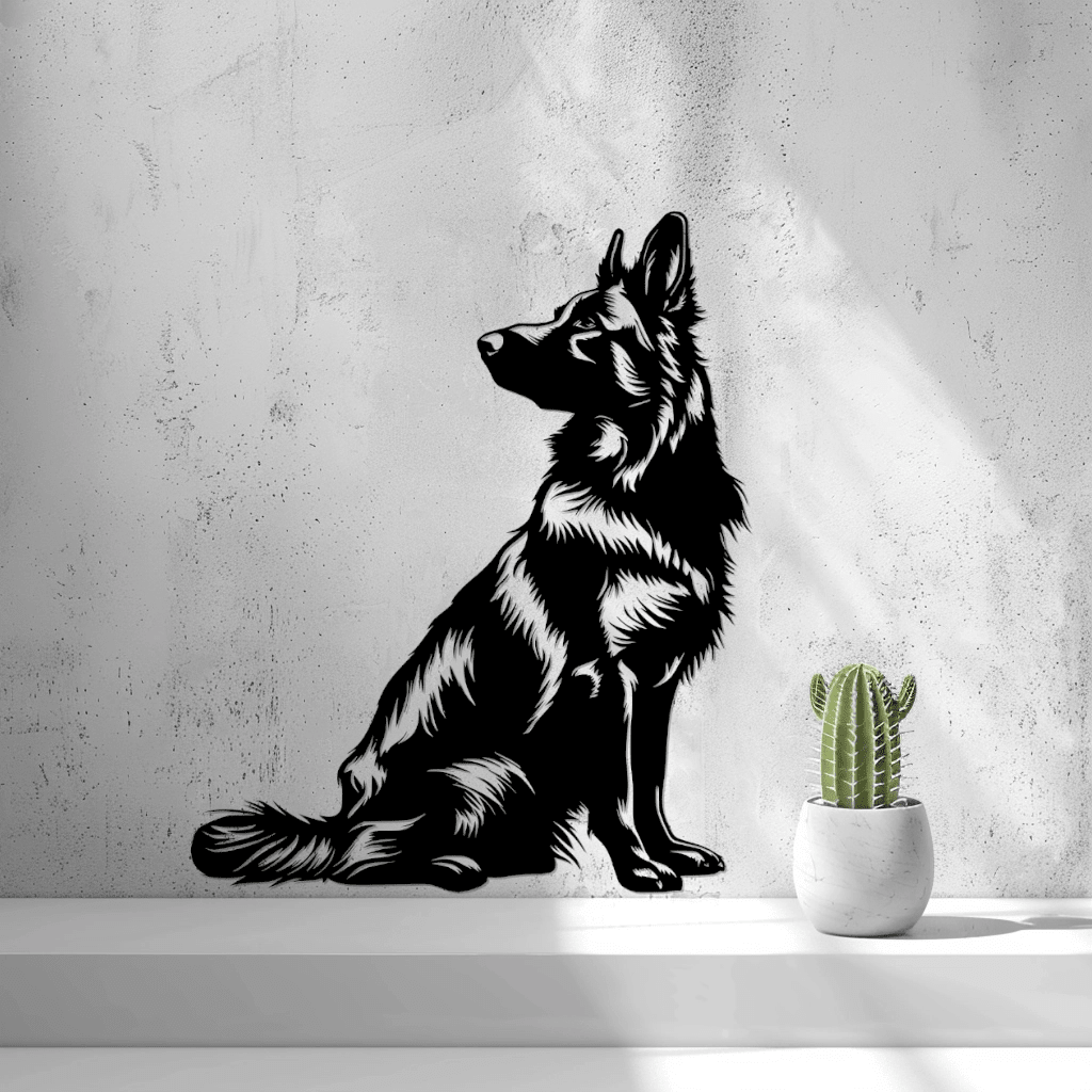 2d German Shepherd (Sheepdog) Wall Art - OzFDM