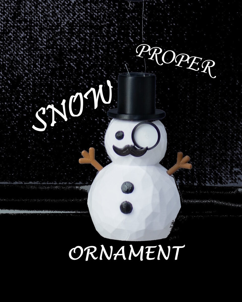 Snowman Ornament - No Ams/mmu Required