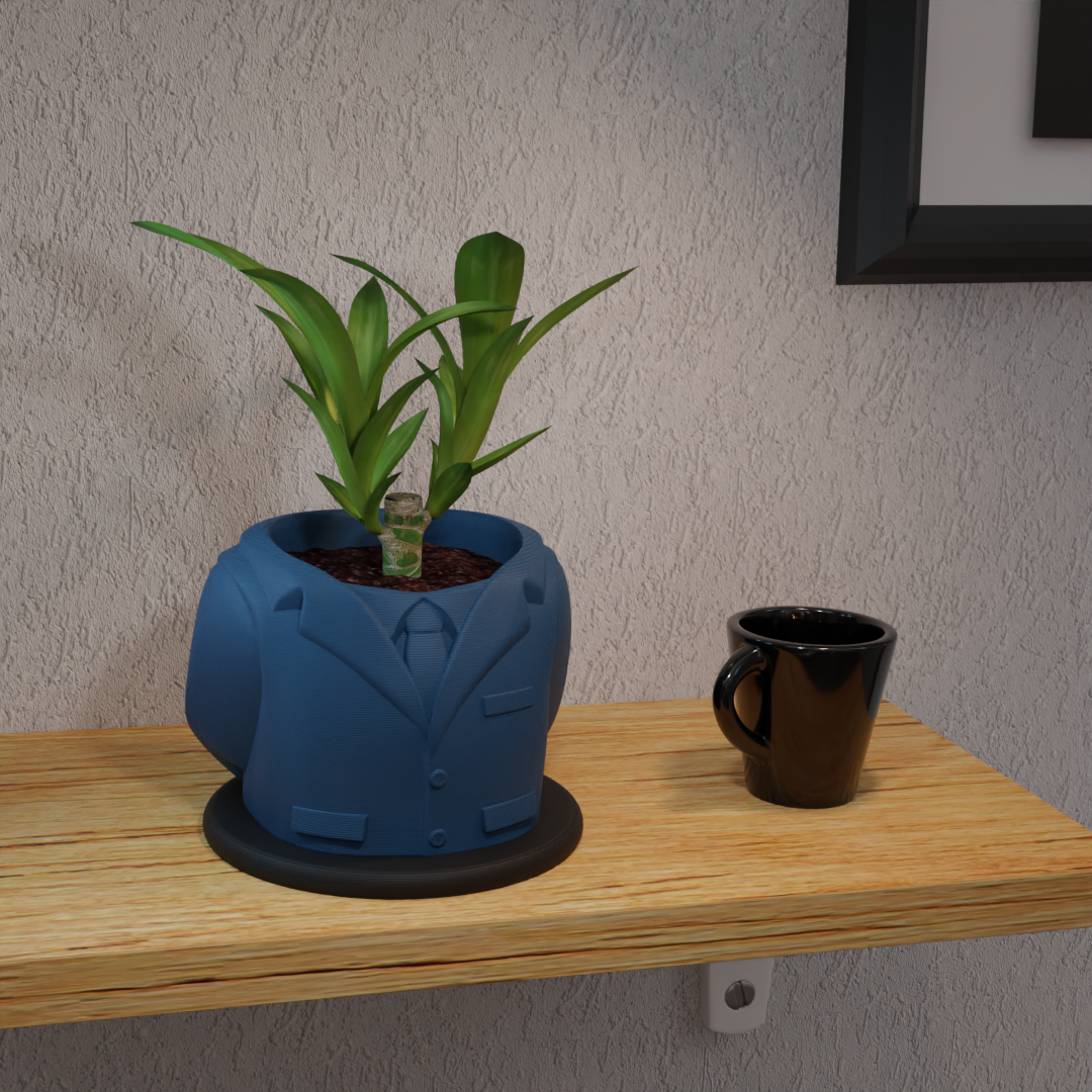 Suit Planter Pot
