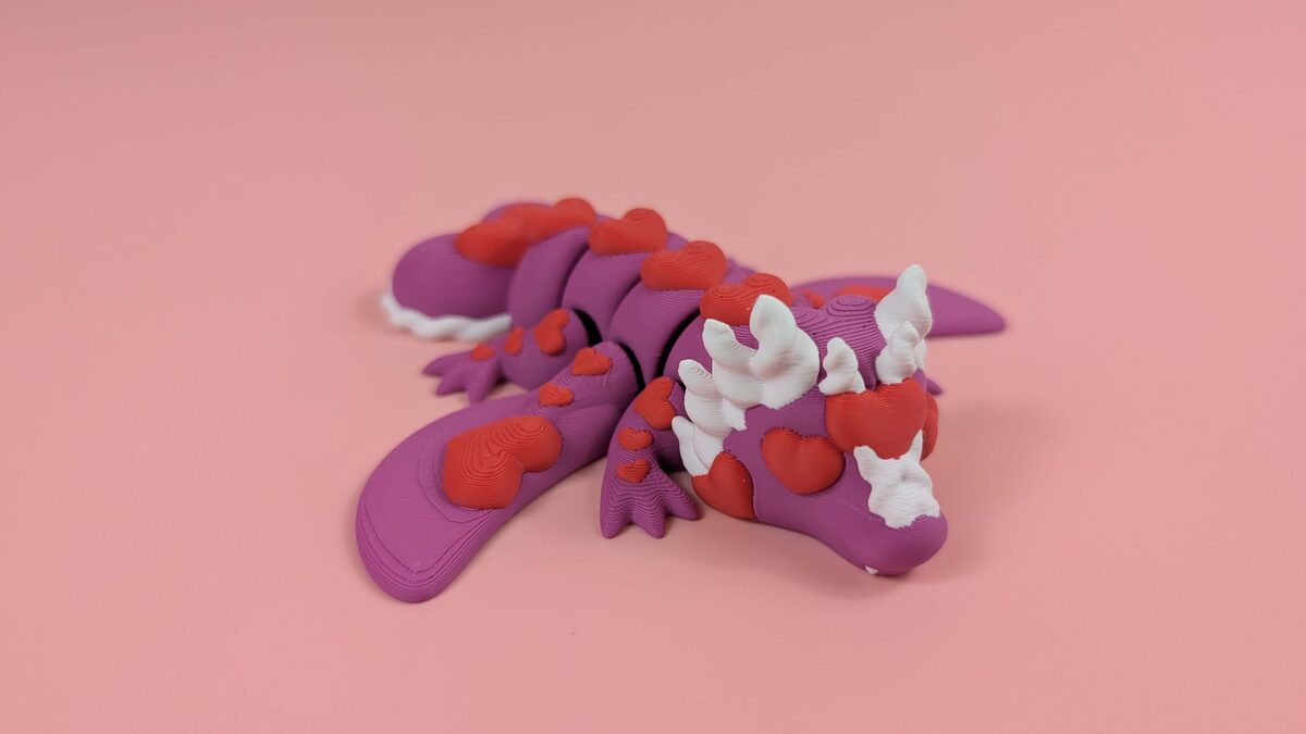 Valentine Dragon - Articulated Figure - OzFDM
