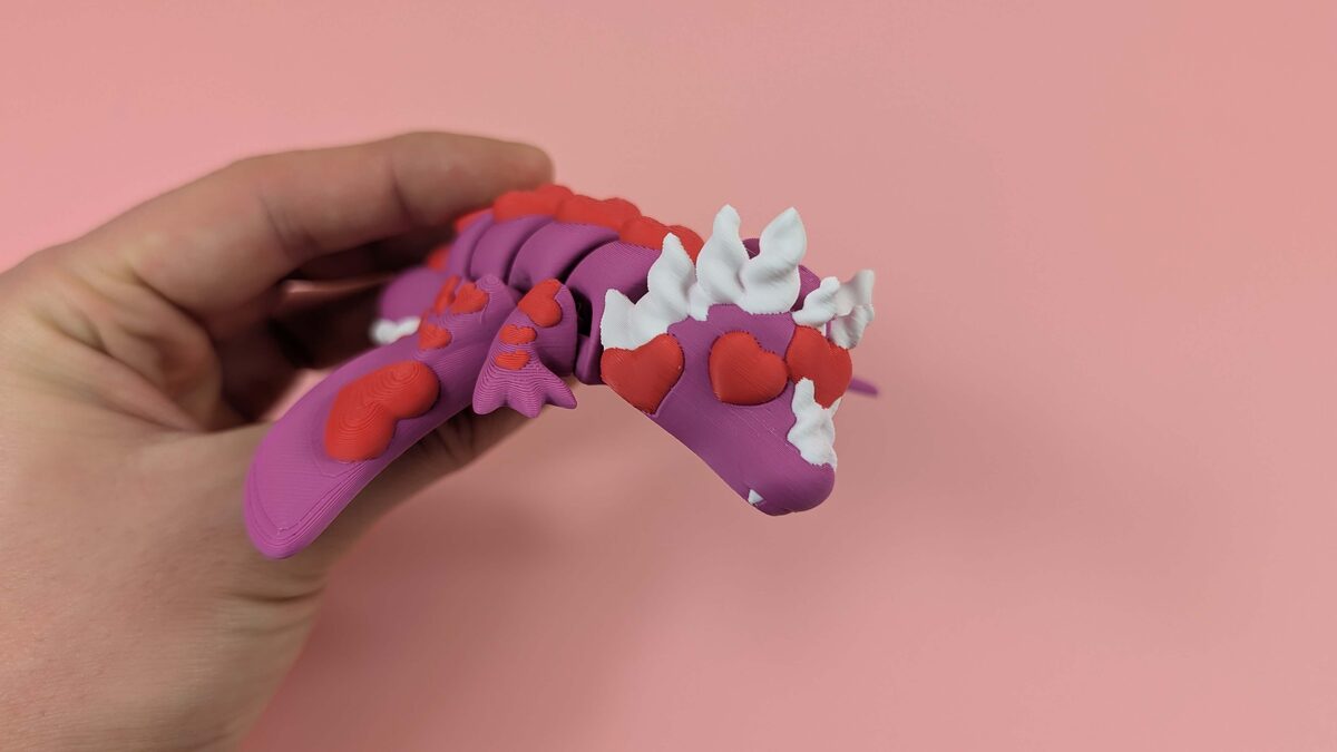 Valentine Dragon - Articulated Figure - OzFDM