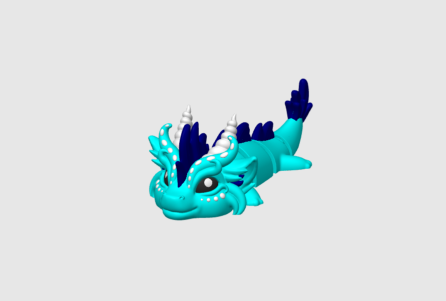 Wind Dragon - Articulated Keychain Figure