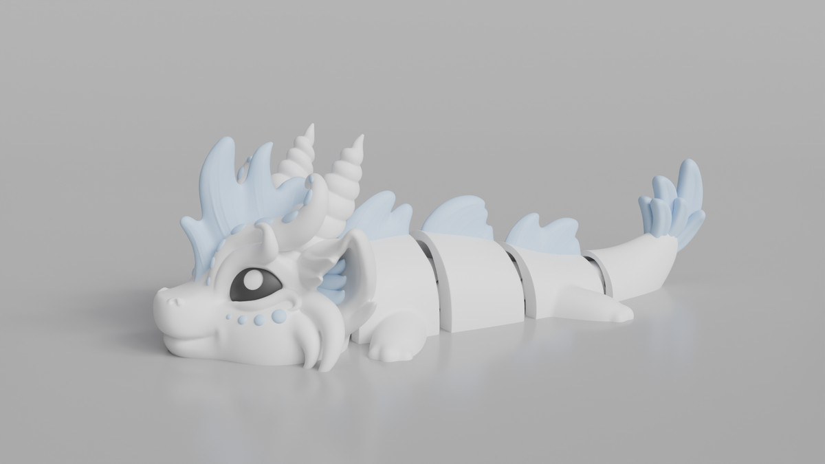 Wind Dragon - Articulated Keychain Figure
