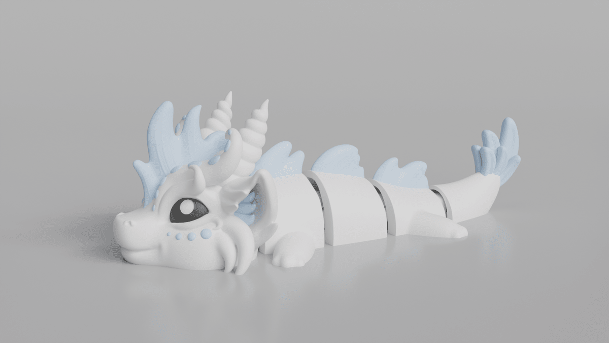 Wind Dragon - Articulated Keychain Figure - OzFDM