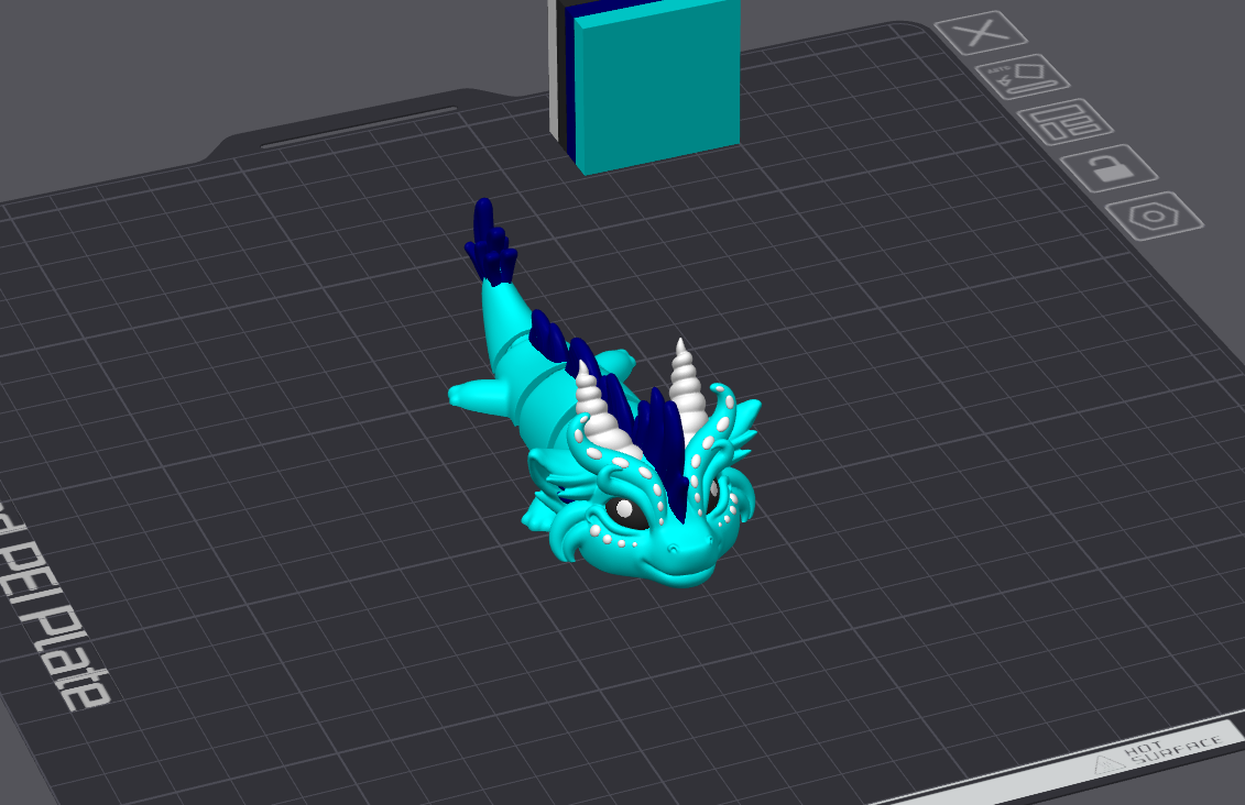 Wind Dragon - Articulated Keychain Figure